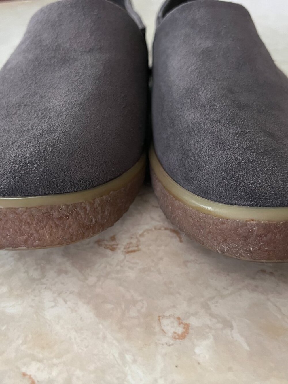 SeaVees Sun Tans Sz 9 Mens Slip On Sneakers Oiled Steel Suede Gum Sole - Picture 4 of 15